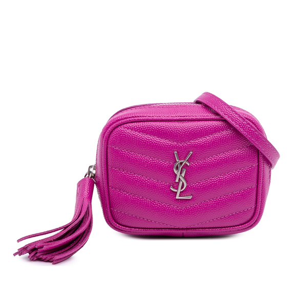 Pre-Loved Saint Laurent Baby Matelasse Grain De Poudre Monogram Lou Camera Bag - Picture 1 of 11